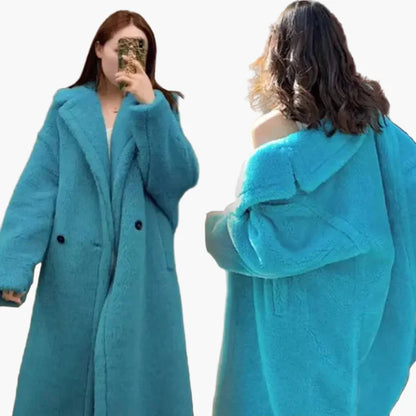 Damen Langer Oversize Mantel – Modischer Winter-Trend für Alltag & Freizeit