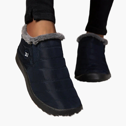 Dames winter enkellaarsjes comfort warm gevoerd outdoor instapschoenen