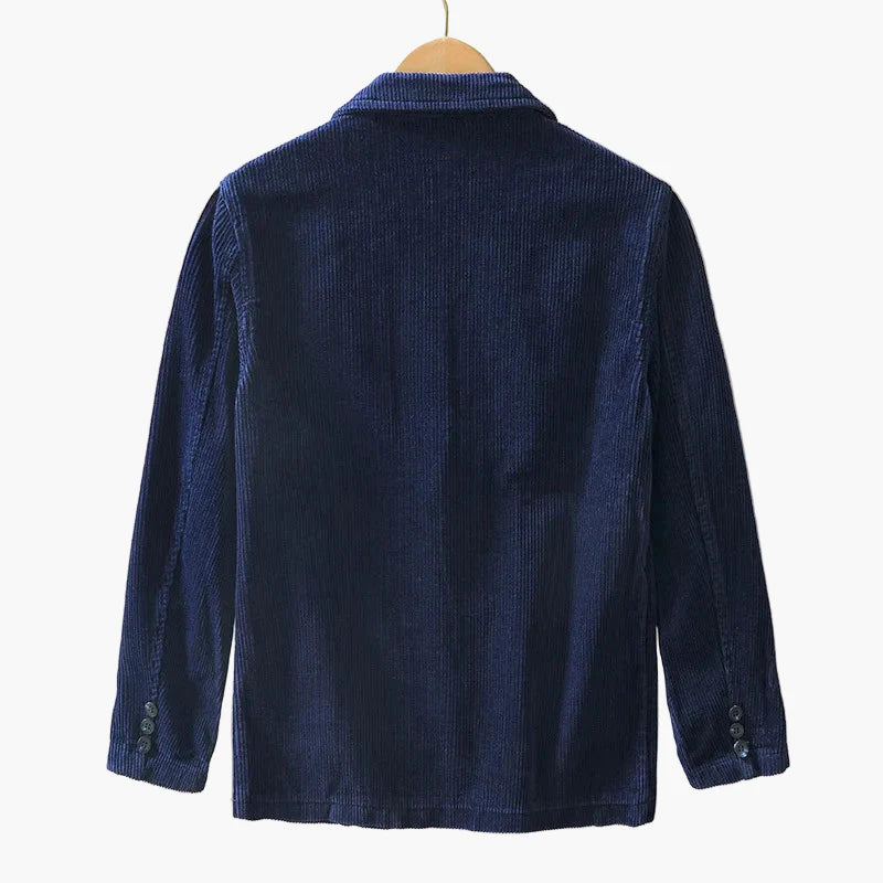 Veste en velours côtelé pour homme – Blazer décontracté classique style vintage pour l’automne et l’hiver
