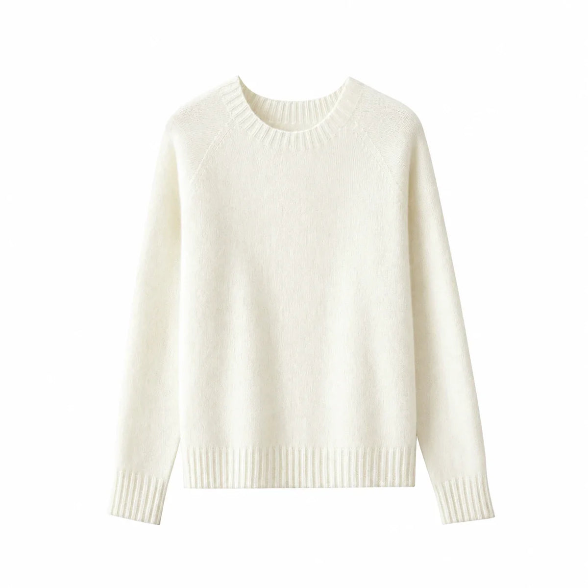 Damen Pullover Rundhalsausschnitt Langarm Strickpullover