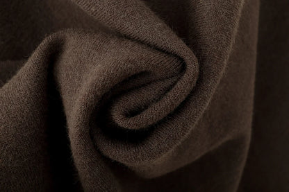 Damen Poncho Pullover V-Ausschnitt Weiches Material in Braun und Schwarz