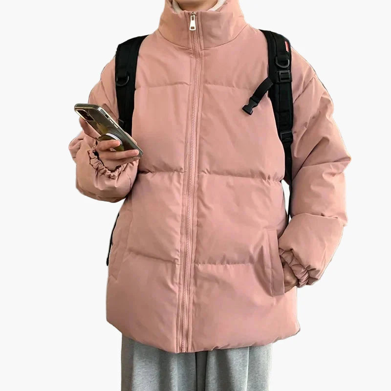 Męska zimowa pikowana kurtka streetstyle – modna kurtka przejściowa na czas wolny i na co dzień