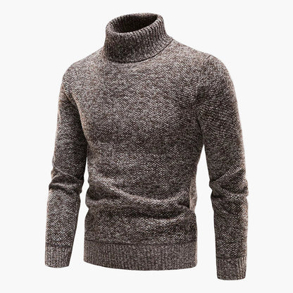 Pull à col roulé homme – Look classique d'hiver pour loisirs et bureau