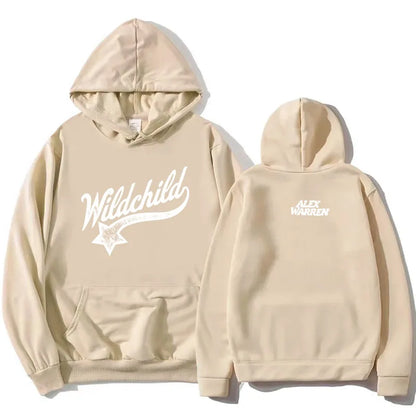 Sudadera unisex con capucha y estampado «Wildchild» y estrellas