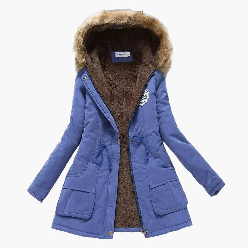Parka invernale da donna con cappuccio – Stile coreano alla moda, caldo e foderato, uso quotidiano e tempo libero