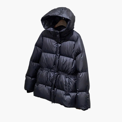 Chaqueta de invierno acolchada para mujer con capucha – Chaqueta cálida y moderna para actividades al aire libre y día a día