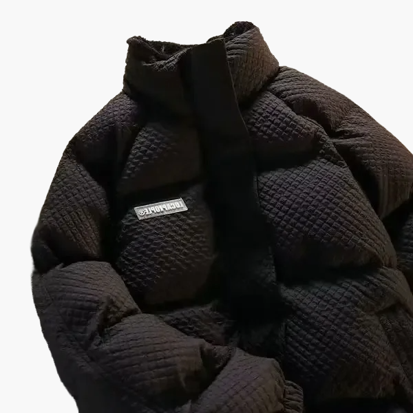Giacca imbottita unisex con collo alto – Giacca invernale alla moda, casual, calda, per tutti i giorni e outdoor