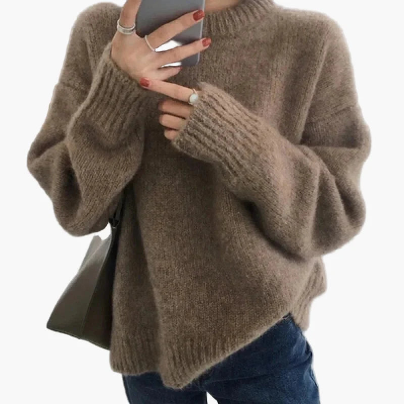 Suéter oversize para mujer estilo retro para otoño e invierno, ideal para outfits casuales