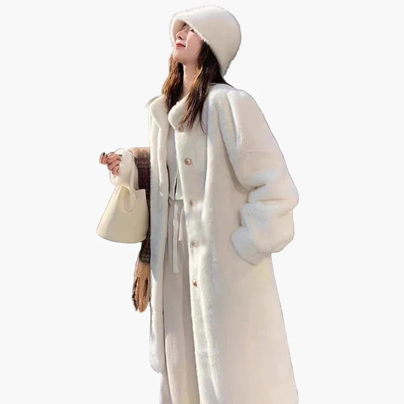 Damen Eleganter Wintermantel mit Knopfleiste – Stilvoller Alltag & Ausgeh-Look