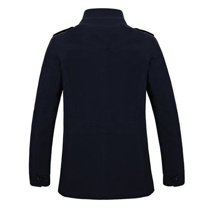 Herren Militärstil Freizeitjacke – Outdoor Übergangsjacke mit Taschen