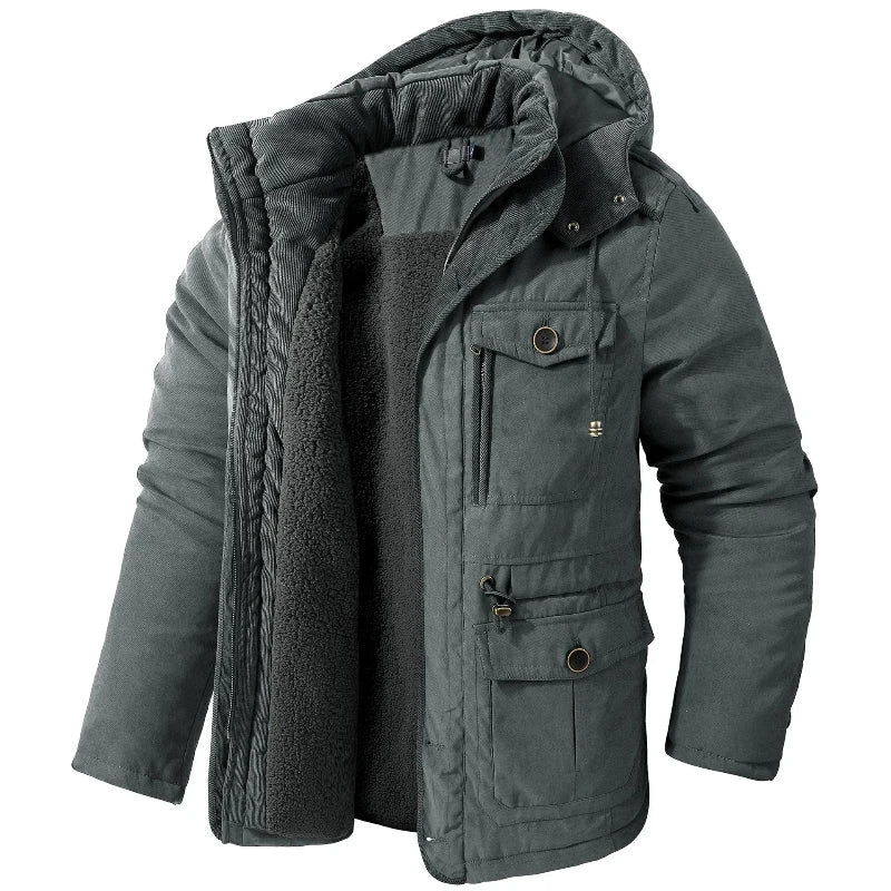 Mason | Parka voor heren met capuchon en zakken