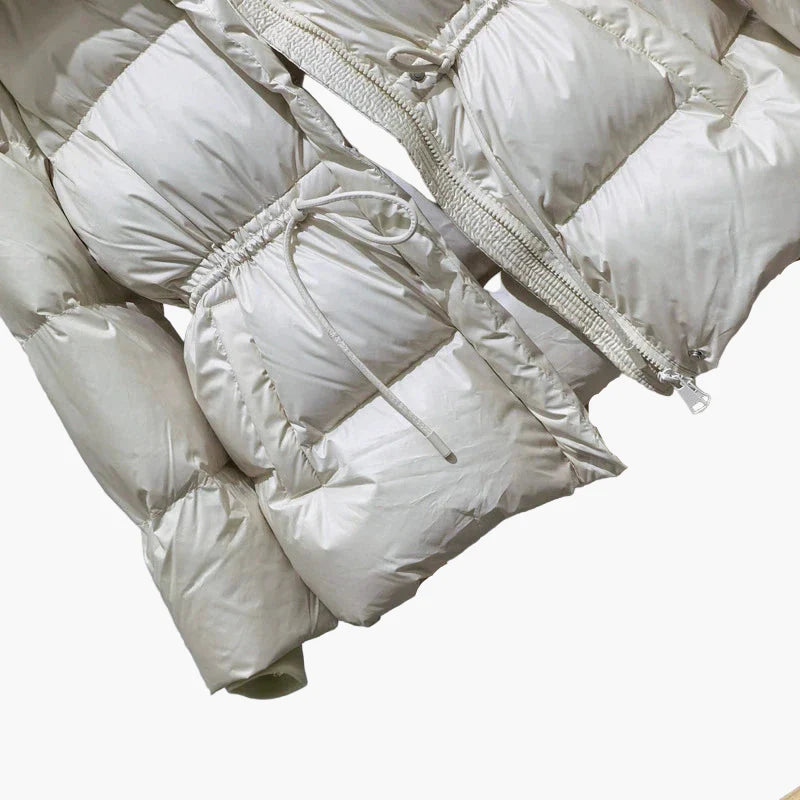 Chaqueta de invierno acolchada para mujer con capucha – Chaqueta cálida y moderna para actividades al aire libre y día a día