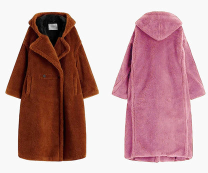 Damen Oversize Kapuzenmantel im Streetstyle für Herbst und Winter