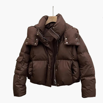 Veste matelassée courte d'hiver pour femme, moderne, pour le quotidien et l'extérieur