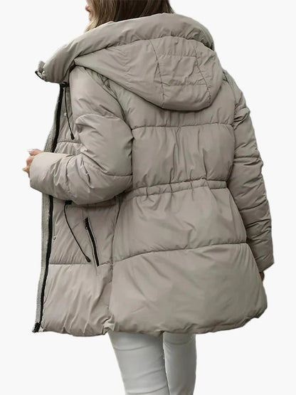 Dames winter gewatteerd jack met capuchon – Modieus, warm & veelzijdig voor dagelijks en outdoor