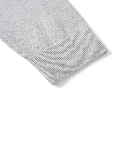 Unisex Langarm Pullover Rundhals schlicht gerippte Bündchen unifarben
