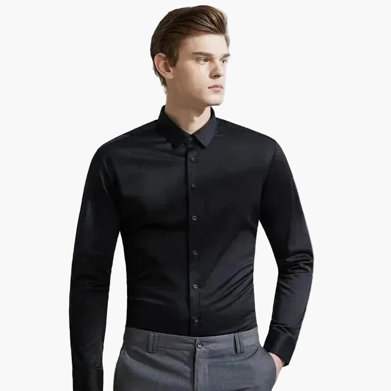 Herren Business Stretch Hemd – Modern Fit, Knitterfrei, Für Büro und Alltag