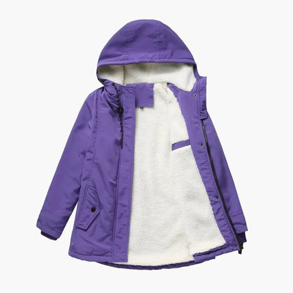 Veste d'hiver pour femme avec capuche – Parka cintrée pour le quotidien et l'extérieur