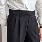 Pantalon met rechte pijpen en zakken voor heren