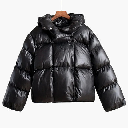Giacca invernale imbottita oversize da donna calda stile urbano