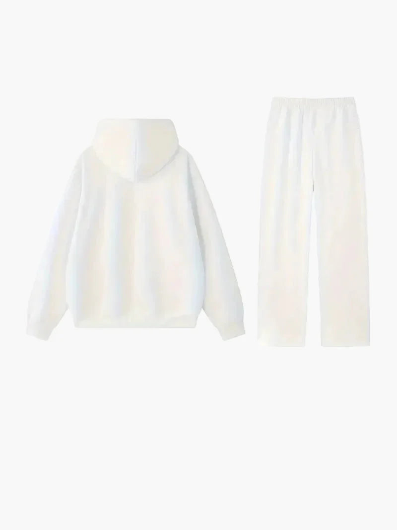 Set loungewear da donna con felpa con cappuccio e pantaloni da jogging – Tuta casual comoda per quotidiano e relax