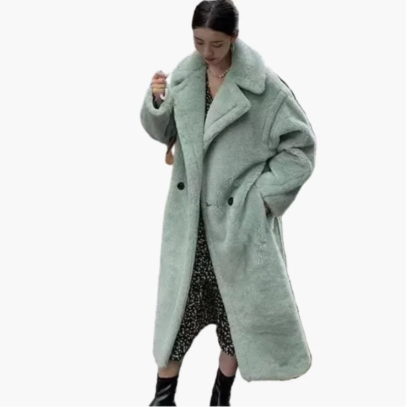 Damen Langer Oversize Mantel – Modischer Winter-Trend für Alltag & Freizeit