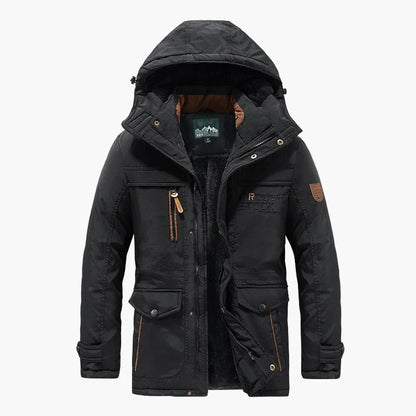 Parka d'hiver outdoor pour homme avec capuche – Veste de loisirs chaude et doublée pour les jours froids