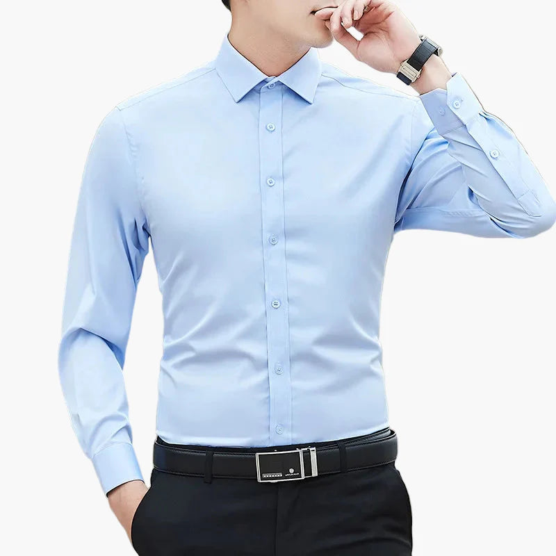Herren Business Hemd – Elegantes, langärmliges Slim Fit Freizeithemd für Büro & Alltag