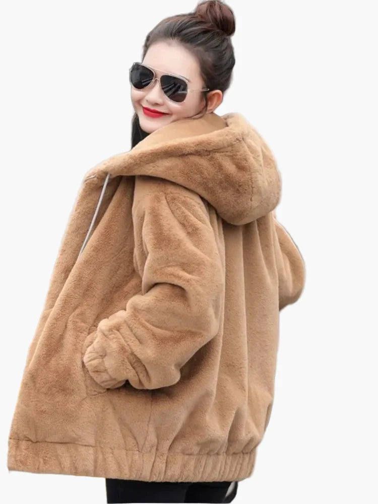 Damen Kapuzenjacke Oversize Lässig – Warme Winterjacke für Alltag & Freizeit