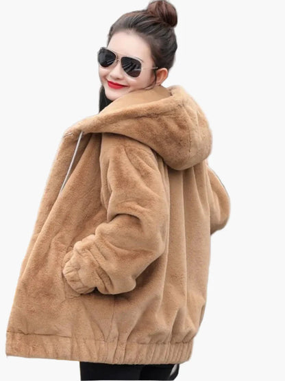 Damen Kapuzenjacke Oversize Lässig – Warme Winterjacke für Alltag & Freizeit