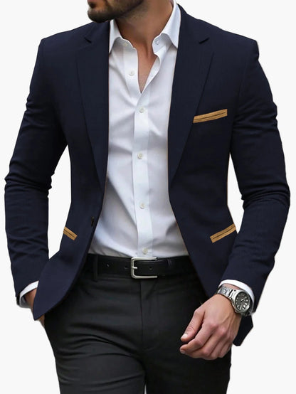 Herre Slim Fit Business Jakke – Elegant blazer til kontor og særlige lejligheder