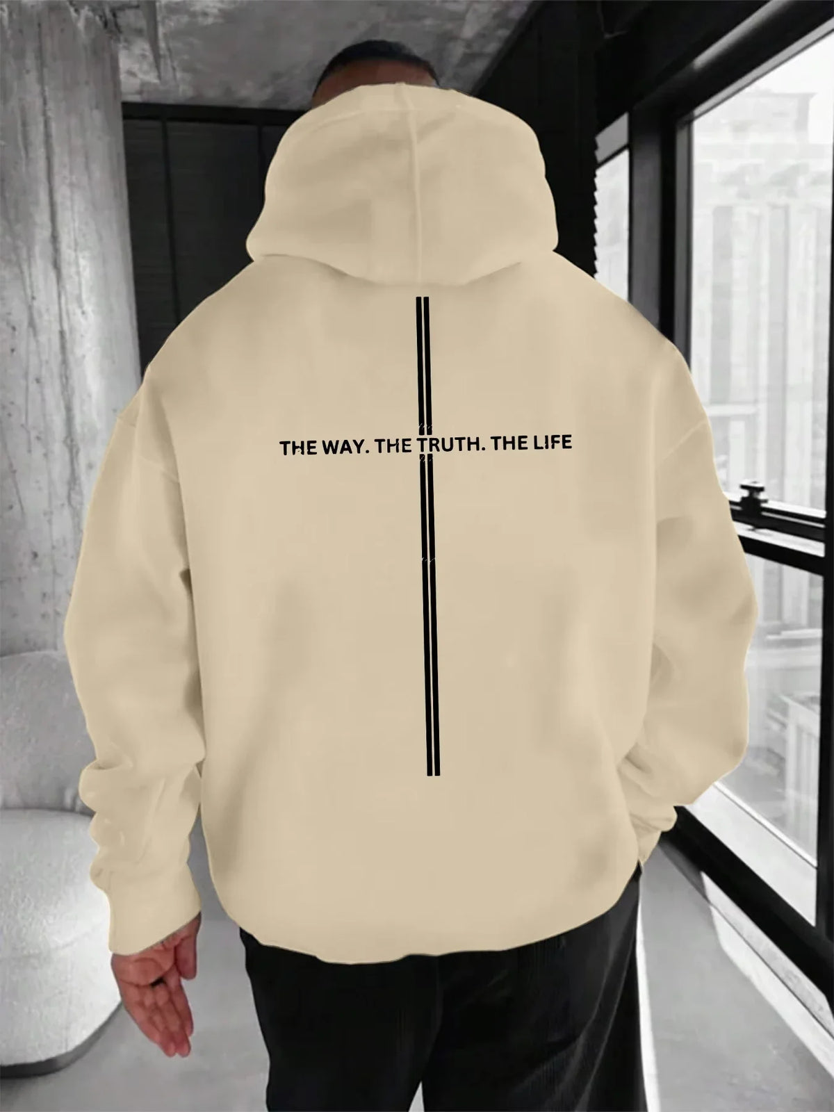 Sudadera unisex extragrande con capucha y estampado en la espalda, hoodie para hombre