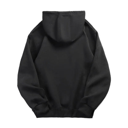 Unisex basic-hettegenser med kengurulomme og snøring