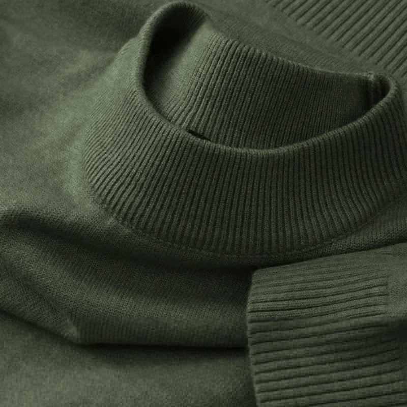 Unisex Strickpullover Rundhalsausschnitt Feinstrick Grau