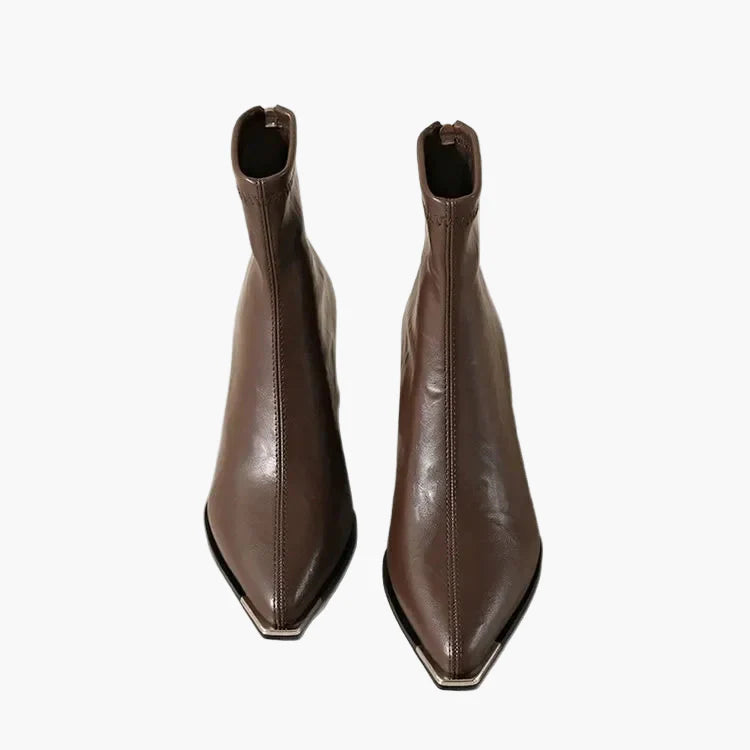 Bottines femme à talon bloc – Bottes d'automne et d'hiver à la mode pour le quotidien et le bureau