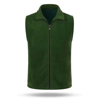 Fleece Weste mit Reißverschluss Stehkragen Damen oder Herren Unisex