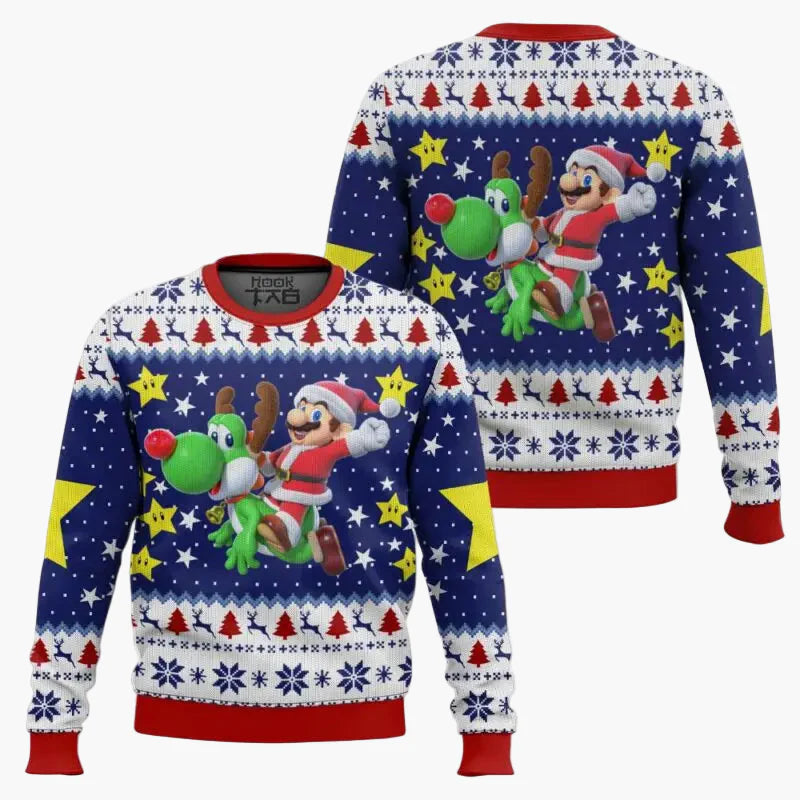 Unisex retro gamer Ugly Christmas Sweater – pixelontwerp geïnspireerd door videogameklassiekers