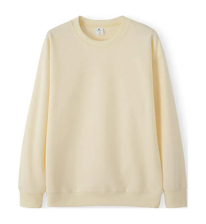 Felpa unisex basic a maniche lunghe, girocollo