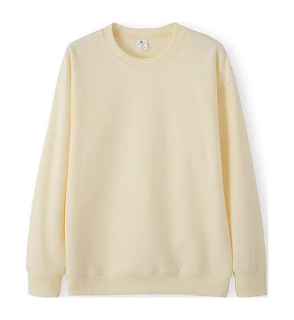 Felpa unisex basic a maniche lunghe, girocollo