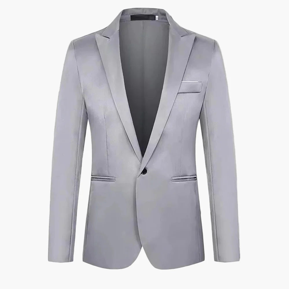 Męska marynarka biznesowa slim fit – elegancka marynarka do biura i na uroczyste okazje