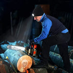 Warme beanie met LED-verlichting