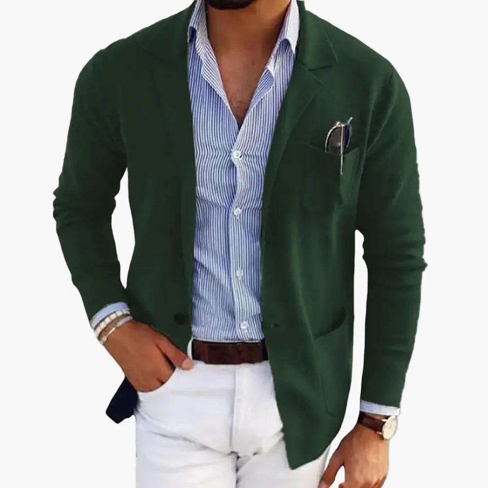 Giacca da uomo moderna monopetto business casual – Blazer per ufficio e tutti i giorni