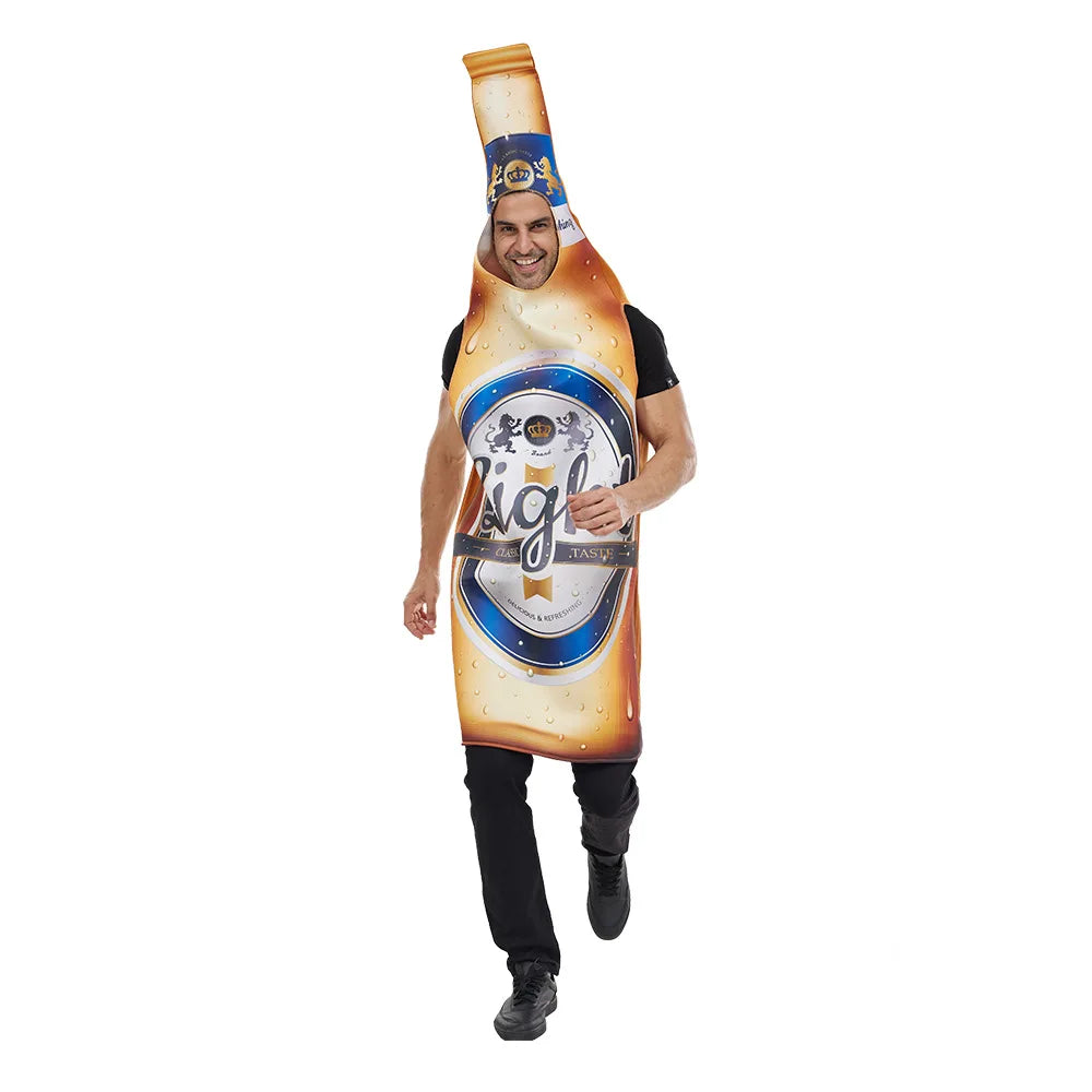 Costume de fête, carnaval, déguisement, bouteille, fût de bière, adultes, unisexe