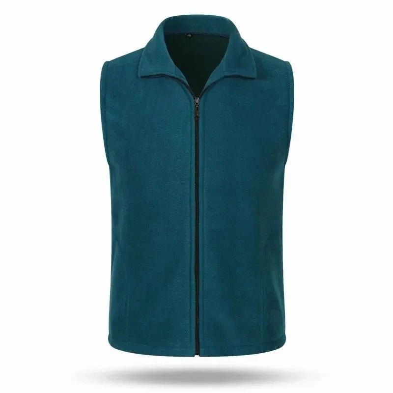 Fleece Weste mit Reißverschluss Stehkragen Damen oder Herren Unisex