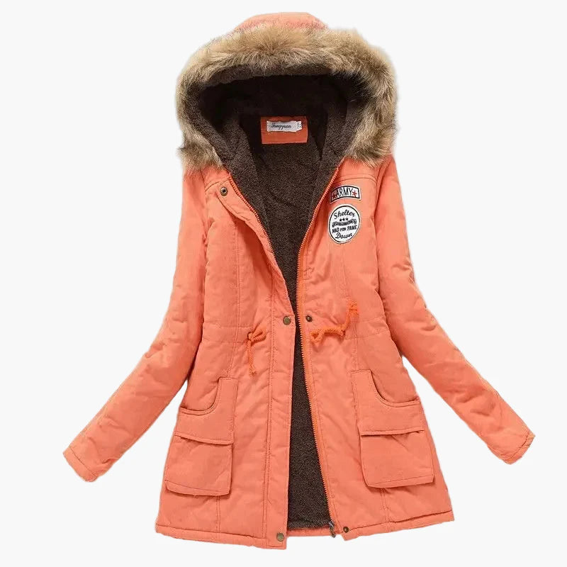 Parka invernale da donna con cappuccio – Stile coreano alla moda, caldo e foderato, uso quotidiano e tempo libero