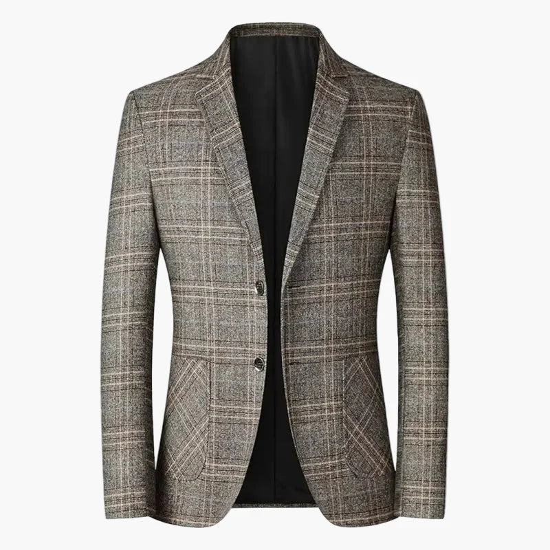 Herre Business Casual Ternet Blazer – Moderne stil til kontor og fritid