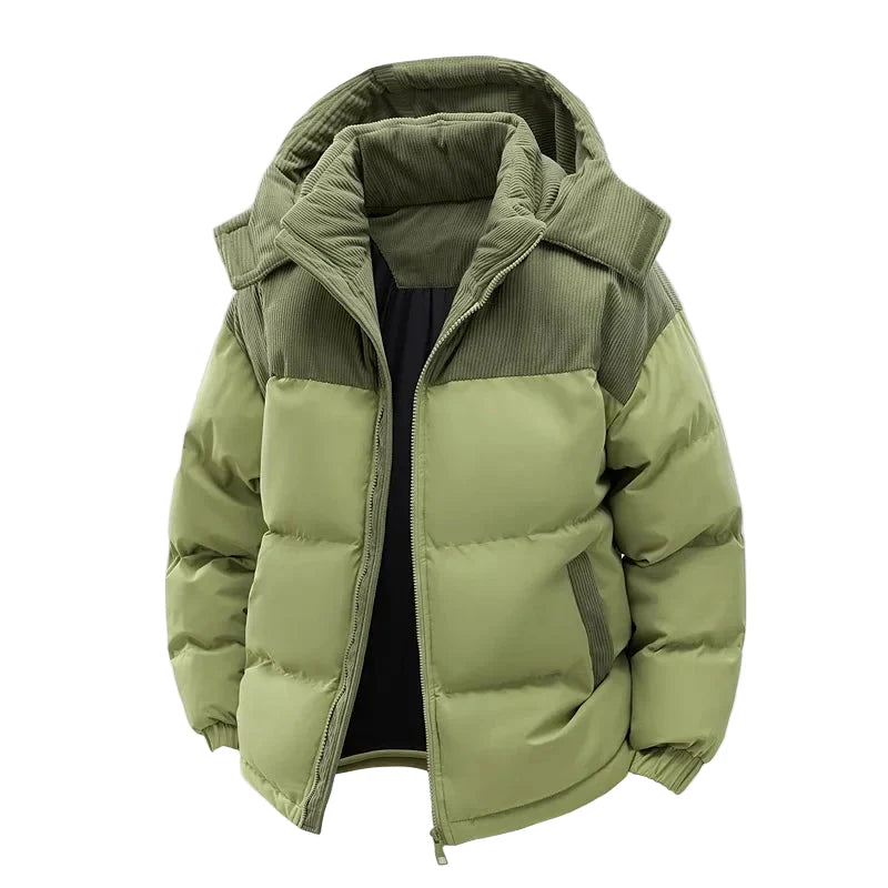 Unisex Winter Steppjacke mit Kapuze – Warme Freizeitjacke für Alltag und Outdoor