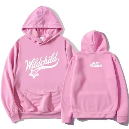 Sudadera unisex con capucha y estampado «Wildchild» y estrellas