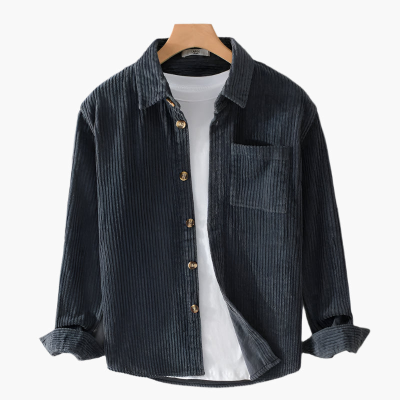 Heren Corduroy Hemd Casual Modern voor Dagelijks Gebruik en Vrije Tijd