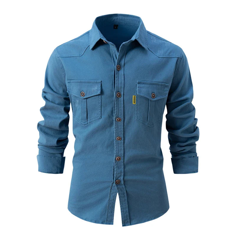 Camicia da uomo a manica lunga casual classica moderna business outdoor